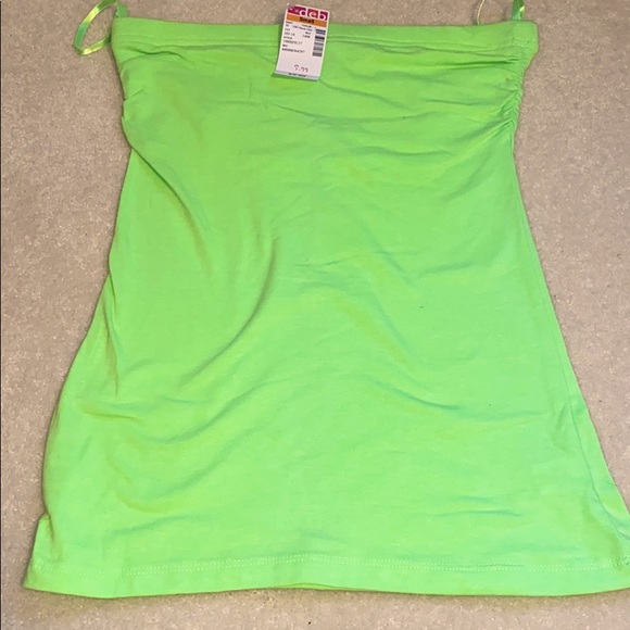 Strapless green top NEW - Picture 1 of 2